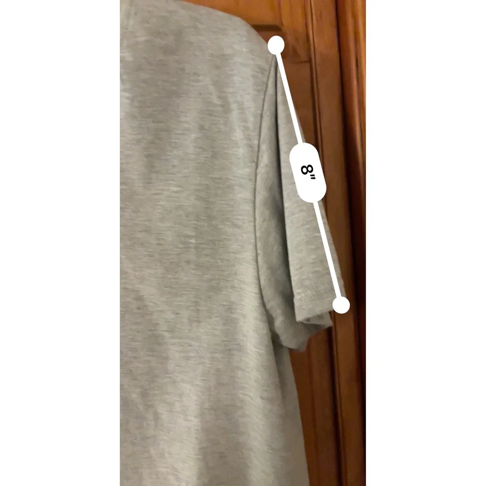 True Religion Mens Gray Crew Neck Short Sleeve T‎ Shirt Casual Top Large EUC